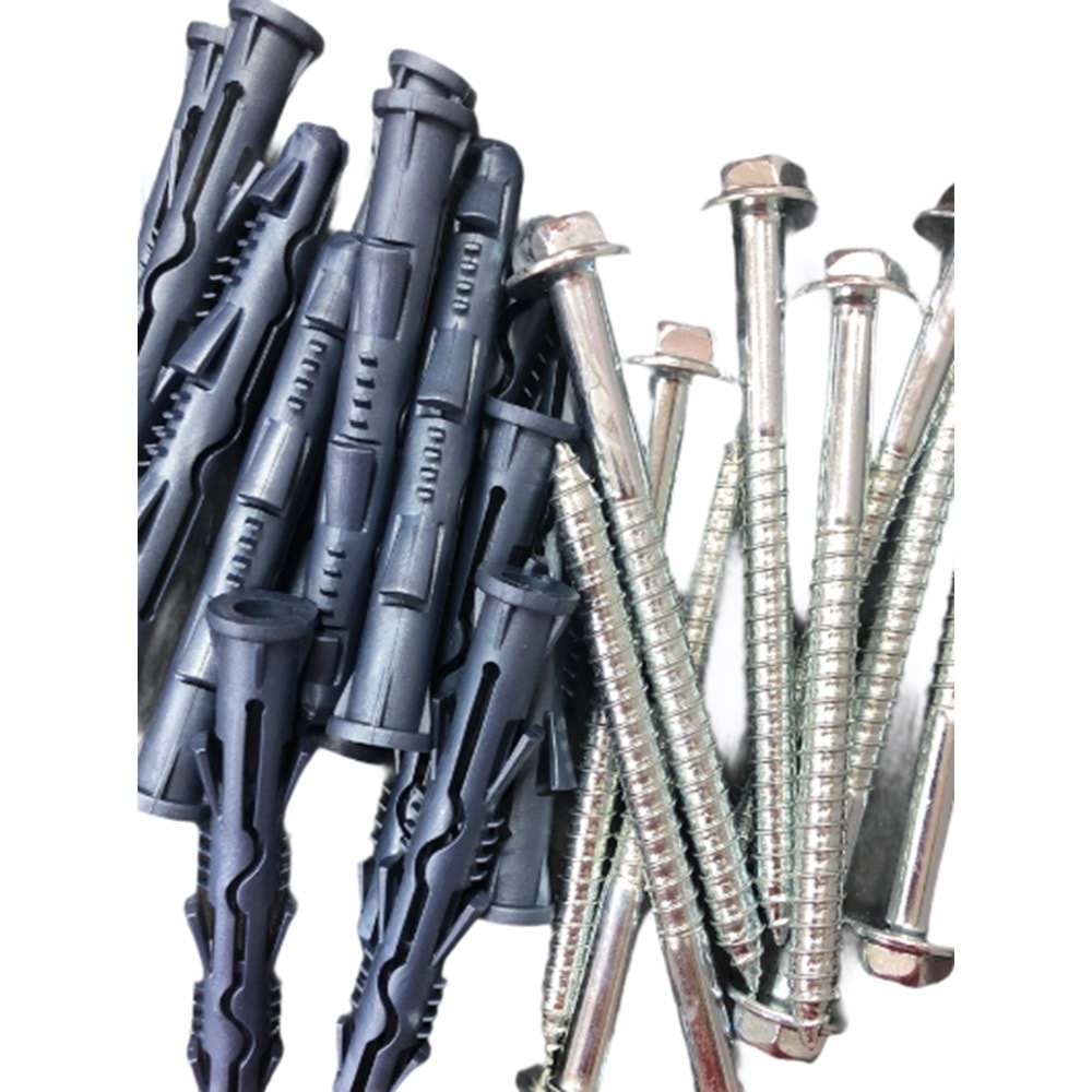 KLİMA DIŞ ÜNİTE DÜBEL VİDA SET (140MM) (10 LU PAKET)