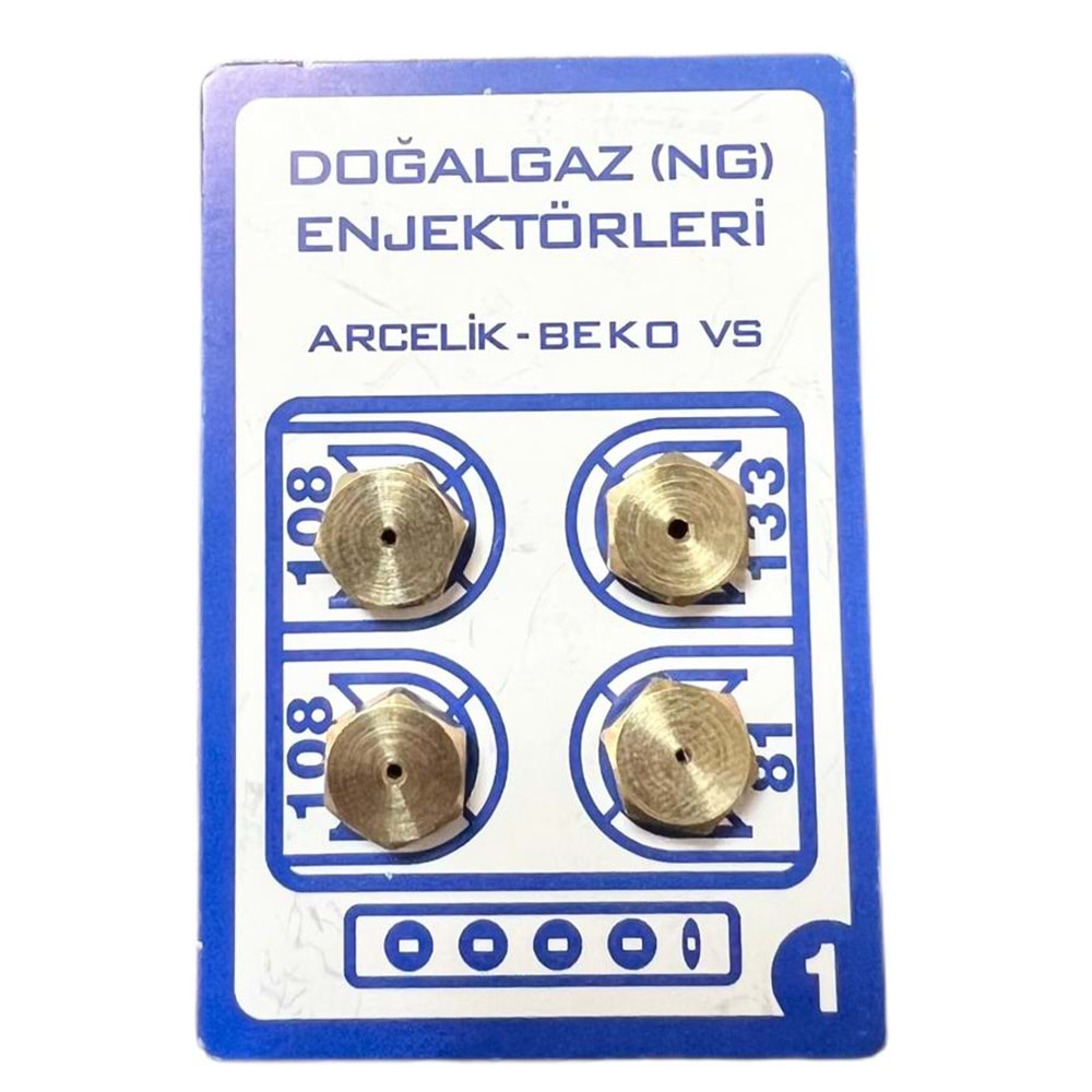 ENJEKTÖR 9 MM DOĞALGAZ (ARÇELİK) (NO:1)