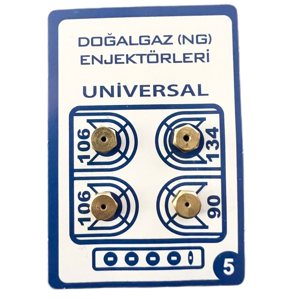 ENJEKTÖR 6 MM DOĞALGAZ(UNIVERSAL)(NO:5)