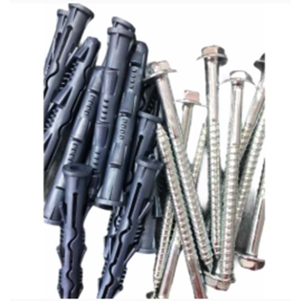 KLİMA DIŞ ÜNİTE DÜBEL VİDA SET (120MM) 4 LÜ PAKET