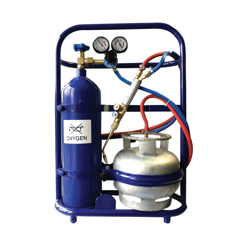 6 L OKSİJEN - PROPAN KAYNAK SETİ - PİKNİK TÜPLÜ