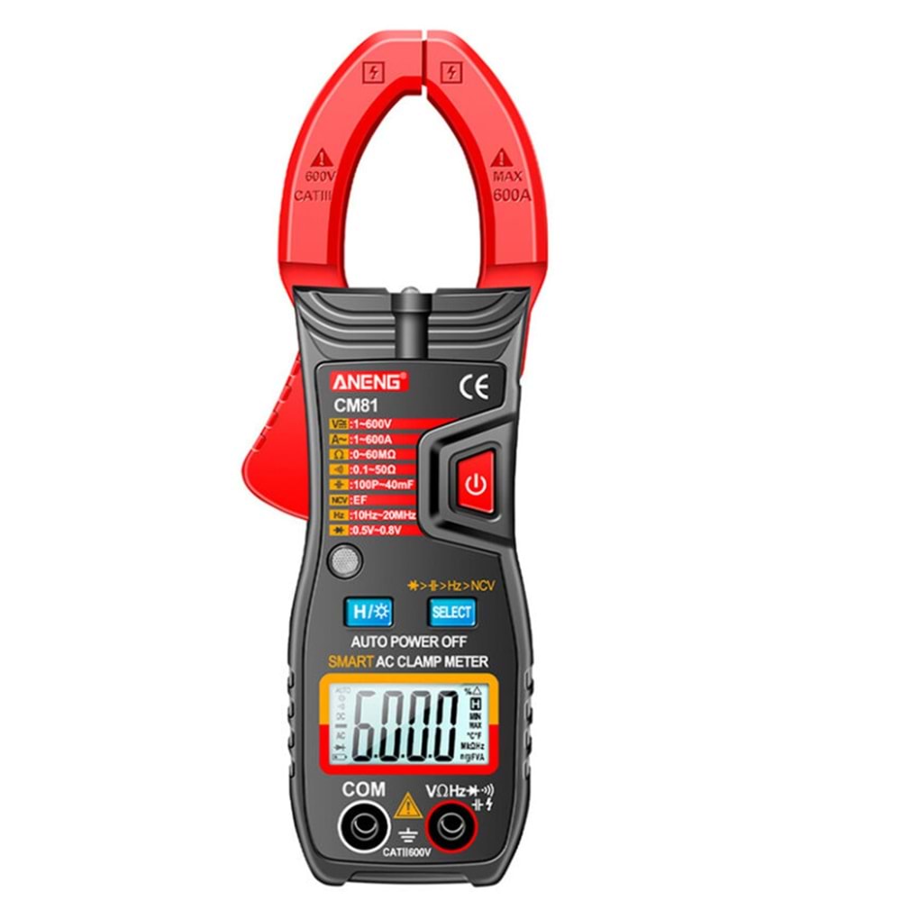 ANENG CM81 600A AC ÖLÇÜ ALETİ PENSAMPERMETRE