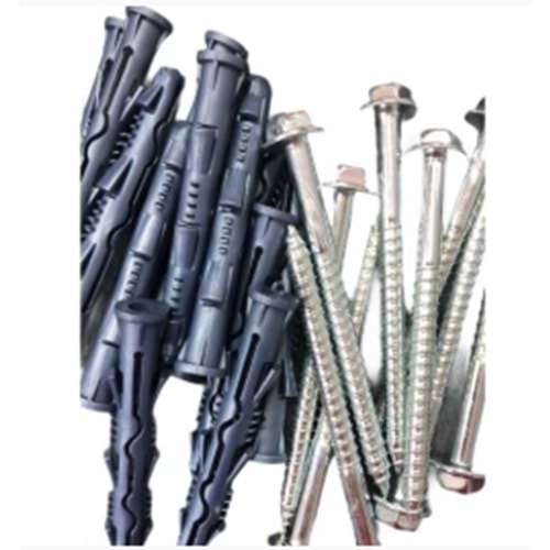 KLİMA DIŞ ÜNİTE DÜBEL VİDA SET (120MM) 4 LÜ PAKET