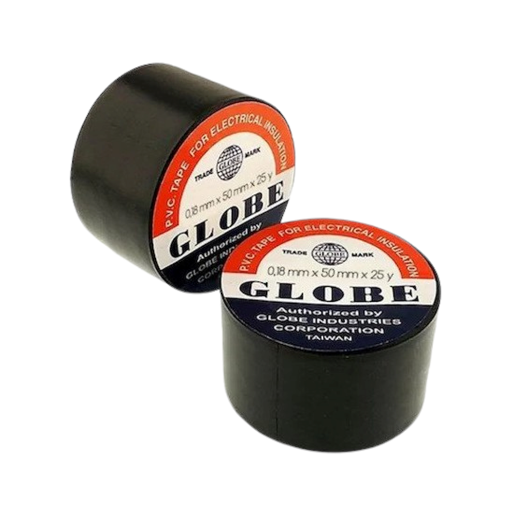 GLOBE(GENİŞ)YAPIŞKAN PVC BANT SİYAH 0.18X50X25